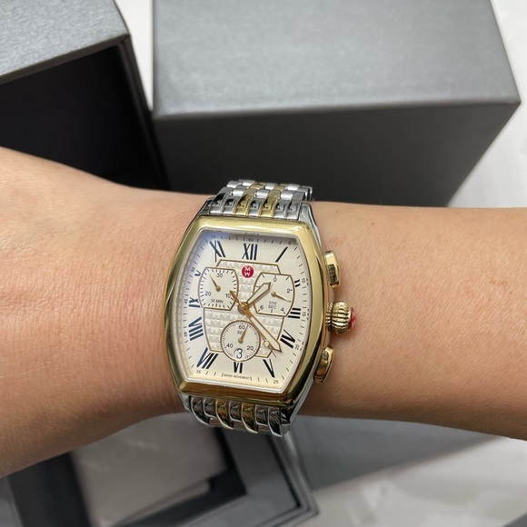 Michele Releve Two Tone Gold & Silver Watch - Picture 10 of 16